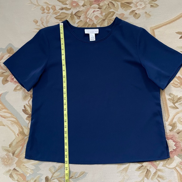 Deep blue large blouse by Susan Graver - Picture 3 of 5